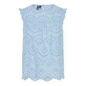 PIECES Bluza PCVILDE  svetlo modra