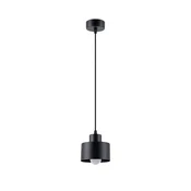 Sollux SL.1132 - Luster na sajli SAVAR 1xE27/60W/230V crna