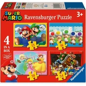Ravensburger puzzle (slagalice) - 4u1 Super Mario RA12004107