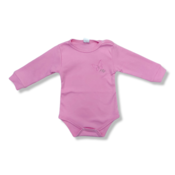 Izvor Bodi za bebe sa dugim rukavima, Roze