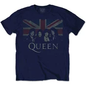 Queen Vintage Union Jack Navy Blue XL Majica