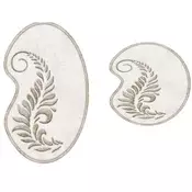 Lessentiel Maison 210FG41115KR Kupatilski otirac, 2 komada, Belo-braon