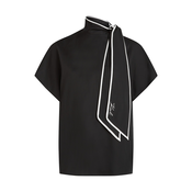 Karl Lagerfeld Bluza črna/bela