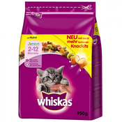 1,9 kg Whiskas blazinice Junior piščanec hrana za mačke