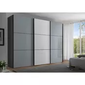 Ormar Sa Staklenim Kliznim Vratima Includo 336/222/68 cm bela, svetlosiva