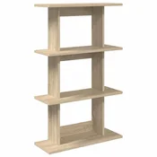 Vidaxl Stenska polica Montaža za steno Sonoma hrast 56 x 20 x 90 cm