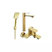 Mexen Royo R62 komplet za kopalno kad, zlati - 72213R62-50