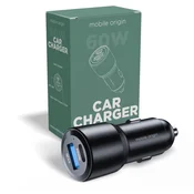 Mobile-origin Car Charger 60W USB-C and USB-A