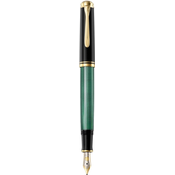 Pelikan nalivno pero M400 Souverän, črno/zelen, F konica, v darilni škatlici