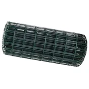 Vidaxl Evropska ograja Zelena 0,6 x 10 m PVC prevlečen železo