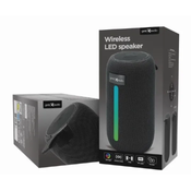 GEMBIRD SPK-BT-LED-07 Gembird Portable Bluetooth LED speaker, 5W, BT, FM, USB, Handsfree, Black