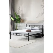 Hanah Home Francuski ležaj K90, 120x95x200 cm, Crni
