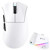 Bežicni gaming miš Attack Shark V3Pro PAW3311/25000 DPI/Omron Switches/White + Charging Dock