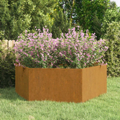 Sadilica boja hrde 138x120x45 cm od celika COR-TEN