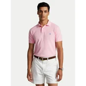 Polo Ralph Lauren  POLO COUPE DROITE EN COTON BASIC MESH  Rožnata