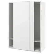 PAX/HASVIK Garderobni sestav, bela/bela, 150x66x201 cm