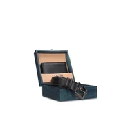 Coveri Muški Set kožni novcanik i Kaiš C-1030, Crni