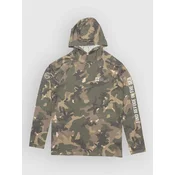 Salty Crew Mariner Hood Tech Longsleeve Lycra green camo