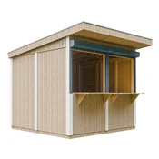 Timbela Kiosk iz lesa - 5,9 m2 - 240 x 248 x 305 cm - Timbela M950-TERRA BROWN, (5000117258)