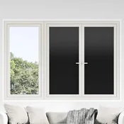 vidaXL vidaXL Folija za okna 5 kosov statična matirana črna PVC, (21129101)