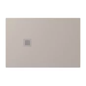 TRENECA Pladenj za prhanje iz litega marmorja 120x80 cm, ki ga je mogoče rezati po vaših željah, bež mat - Bež - 120x80x2,5 cm - Polysan - TRENECA - 24 - Liti marmor - 1200 - Pravokotni - 800 - 25 - 90 - 14