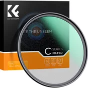 K&F 52MM C Series Black Mist Filter 1/4, Ultra-thin multilayer Green Coating