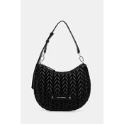 Karl Lagerfeld Torba za čez ramo Weave  črna