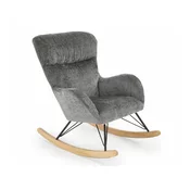 Stolica za ljuljanje Houston 1594 (Siva) Siva, 92x77x106cm, Tkanina, Drvene, Metal, Laminirani iveral