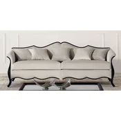 Casa Padrino luxury Art Deco sofa gray/black - Handmade living room sofa - Living Room Furniture - Art Deco Furniture - Luxury Furniture - Luxury Quality - Made in Italy
