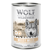 Wolf of Wilderness Adult “Expedition” 6 x 400 g - Mossy Miles - perutnina z zajcem