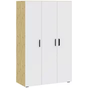 Carryhome omara S KLASIČNIMI VRATI, bela, hrast artisan