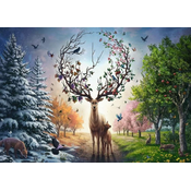 RAVENSBURGER Magic Deer Puzzle 1000 kosov