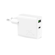 slomart Omrežni polnilnik Puro 25W Power Delivery USB-A USB-C - bel