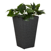 BaA!tenska saksija Blommor A 31xV50 crna mat ( 6401241 )
