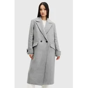 Plašč s primesjo volne AllSaints MABEL COAT