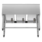 VEVOR Pomivalno korito s 3 pregradami 978x470x838 mm nerjaveče jeklo