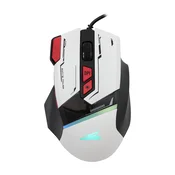 Baracuda BGM 042 MANTA Gejmerski miš, 12800 dpi, Beli