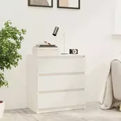 Vidaxl vidaXL Nočna omarica bela 60x36x64 cm masivni borov les