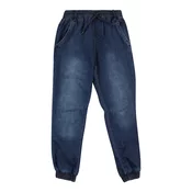Boys Knitted Denim Jogpants Blue Washed