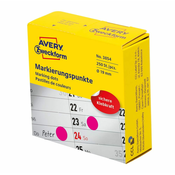Avery Zweckform okrogle markirne etikete 3854, roza, premer 19 mm