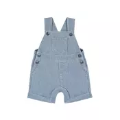 Chicco Hlače z naramnicami moder denim/bela