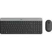Logitech MK470 Slim Set tastatura i miš, Bežicna RF, QWERTY