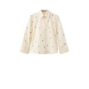 MANGO Bluza  pastelno rumena / zelena / bela