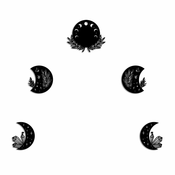 WALLXPERT Zidna dekoracija The Phases Of The Moon