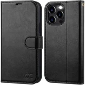 OCASE preklopni ovitek z RFID zaščito za iPhone 15 Pro Max – črna
