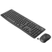 MK295 Silent Wireless Combo Njemački graphite