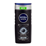 Nivea gel za prhanje Active Clean, 250 ml, 2 kosa