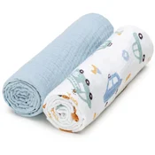 T-TOMI BIO Muslin Diapers plenice iz blaga Traffic 65x65 cm 2 kos