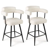 COSTWAY Set Bar stol Stoli za kuhinjo 2 kosa, (5000023939)
