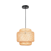 Viseci luster na lanku BERTA 1xE27/20W/230V pr. 50 cm bambus